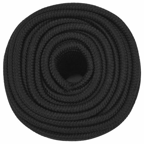 Vidaxl boottouw 14 mm 25 m polypropeen zwart