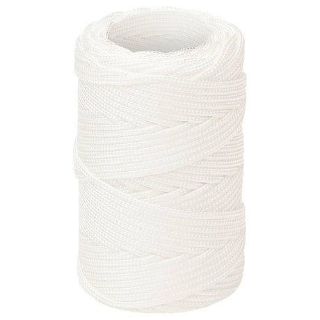 Lina do łodzi Vidaxl 2 mm 100 m, polipropylenowa, w kolorze białym