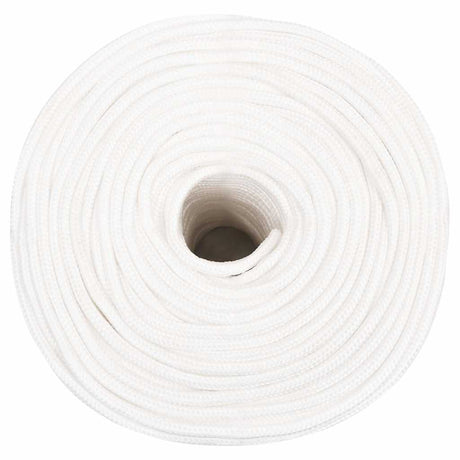 Lina do łodzi Vidaxl 6 mm 50 m, polipropylenowa, w kolorze białym
