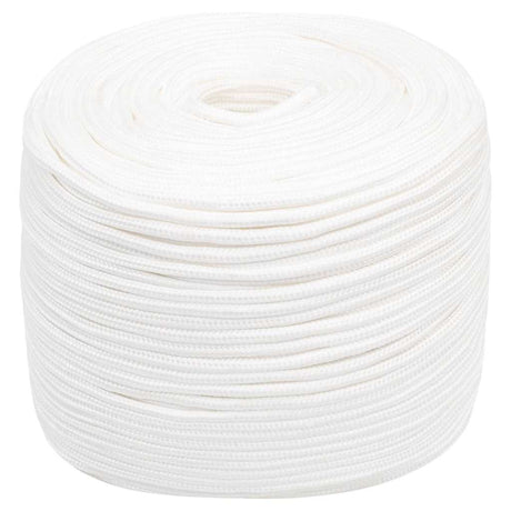 Vidaxl Boat Rope 8 mm 25 m polipropylen pełna biała biała