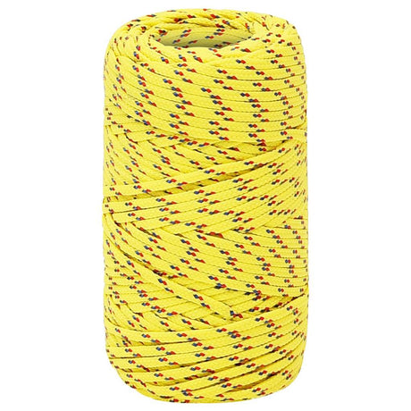 Lina do łodzi Vidaxl 2 mm 500 m, polipropylenowa, żółta