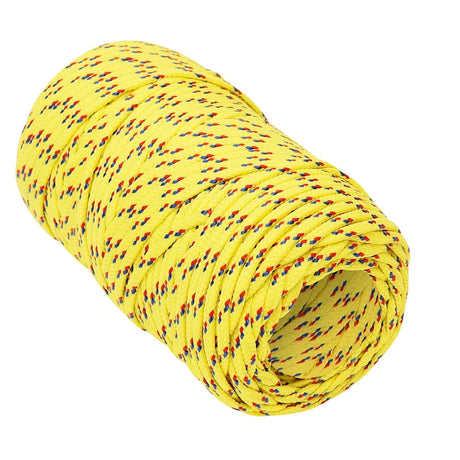 Lina do łodzi Vidaxl 2 mm 500 m, polipropylenowa, żółta