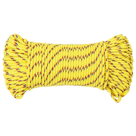 Lina łodzi vidaxl 5 mm 250 m polipropylenowa żółta