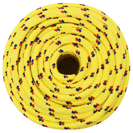 Lina łodzi vidaxl 12 mm 25 m polipropylenowa żółta
