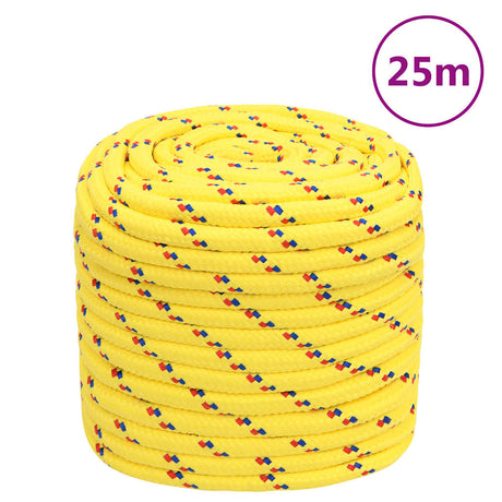 Lina do łodzi Vidaxxl 18 mm 25 m, polipropylenowa, żółta