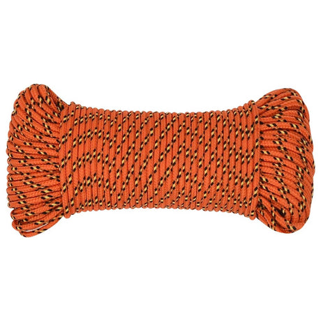 Lina do łodzi Vidaxl 3 mm 50 m, polipropylenowa, pomarańczowa