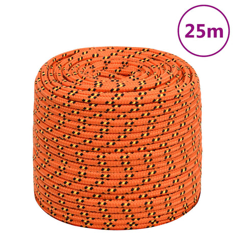 Lina do łodzi Vidaxxl 10 mm 25 m, polipropylenowa, pomarańczowa
