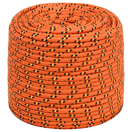 Lina do łodzi Vidaxl 10 mm 50 m, polipropylenowa, pomarańczowa