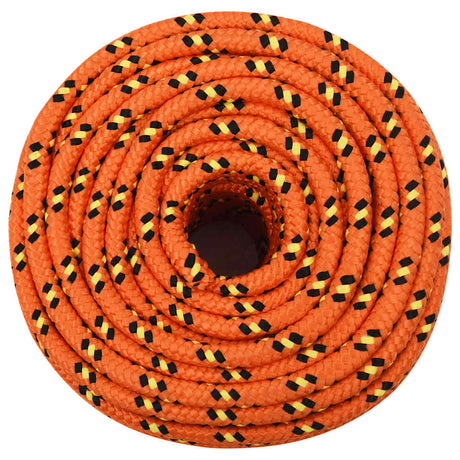 Lina do łodzi Vidaxl 12 mm 100 m, polipropylenowa, pomarańczowa
