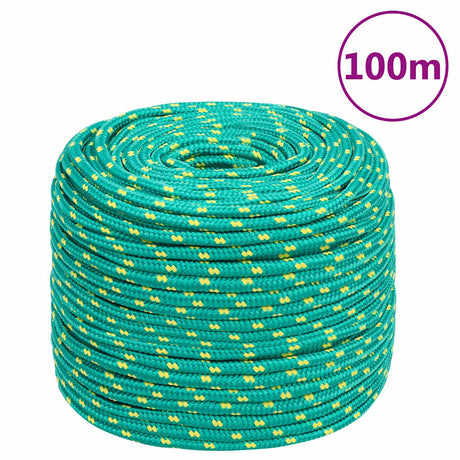 Lina do łodzi Vidaxxl 10 mm 100 m, polipropylenowa, zielona