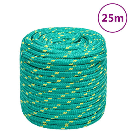 Lina do łodzi Vidaxxl 16 mm 25 m, polipropylenowa, zielona