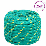 Vidaxl boottouw 20 mm 25 m polypropyleen groen