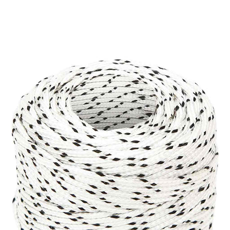 Vidaxl Boat Rope pleciony 2 mm x 250 m poliestrowy biały