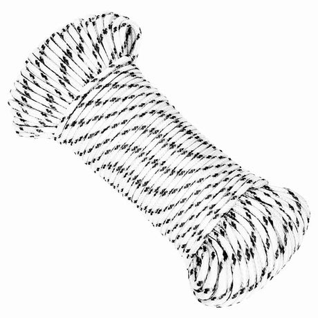 Vidaxl Boat Rope pleciony 4 mmx25 m poliestrowy biały