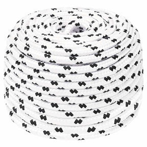 Vidaxl Boat Rope pleciony 8 mmx100 m poliester White4