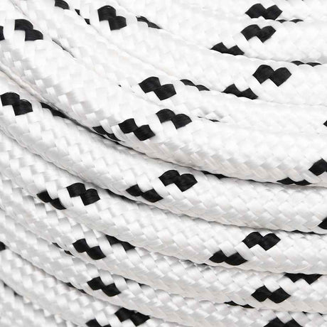 Vidaxl Boat Rope pleciony 14 mmx25 m poliestrowy biały