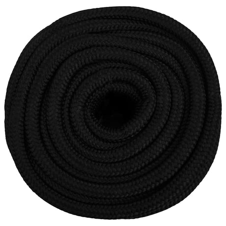 Vidaxl werkouw 18 mm 100 m poliestrowy czarny