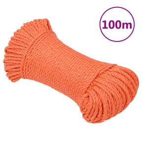 Vidaxl werkouw 3 mm 100 m polipropen oranje