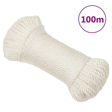 Lina robocza Vidaxx 3 mm 100 m, polipropylenowa, biała
