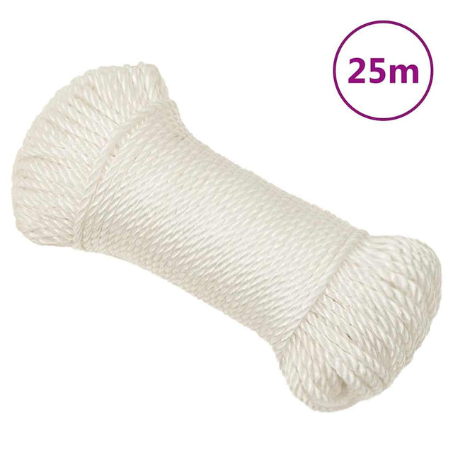 Vidaxl werkouw 6 mm 25 m biały polipropen