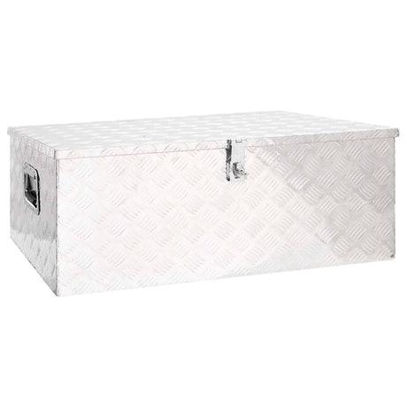 Vidaxl Storage Box 100x55x37 cm aluminiowy srebrny w kolorze