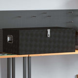 Vidaxl Storage Box 100x55x37 cm aluminiowy czarny