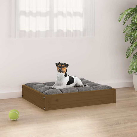 Vidaxl Dog Bask 51,5x44x9 cm stałe sosny miód brązowy