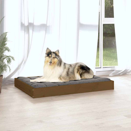 Vidaxl Dog Bask 91,5x64x9 cm stałe sosny miód brązowy