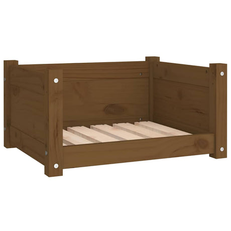 Vidaxl Dog Bask 55.5x45.5x28 cm stałe sosny miód brązowy