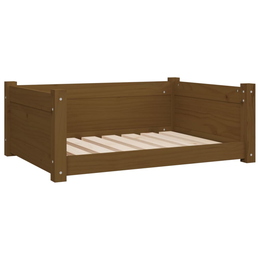 Vidaxl Dog Bask 75.5x55.5x28 cm stałe sosny miód