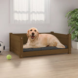 Vidaxl Dog Bask 75.5x55.5x28 cm stałe sosny miód
