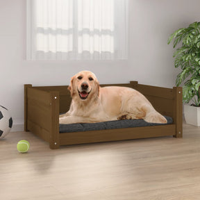 Vidaxl Dog Bask 75.5x55.5x28 cm stałe sosny miód