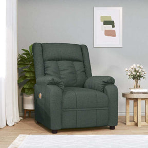 Vidaxl massagestoel stof donkergroen