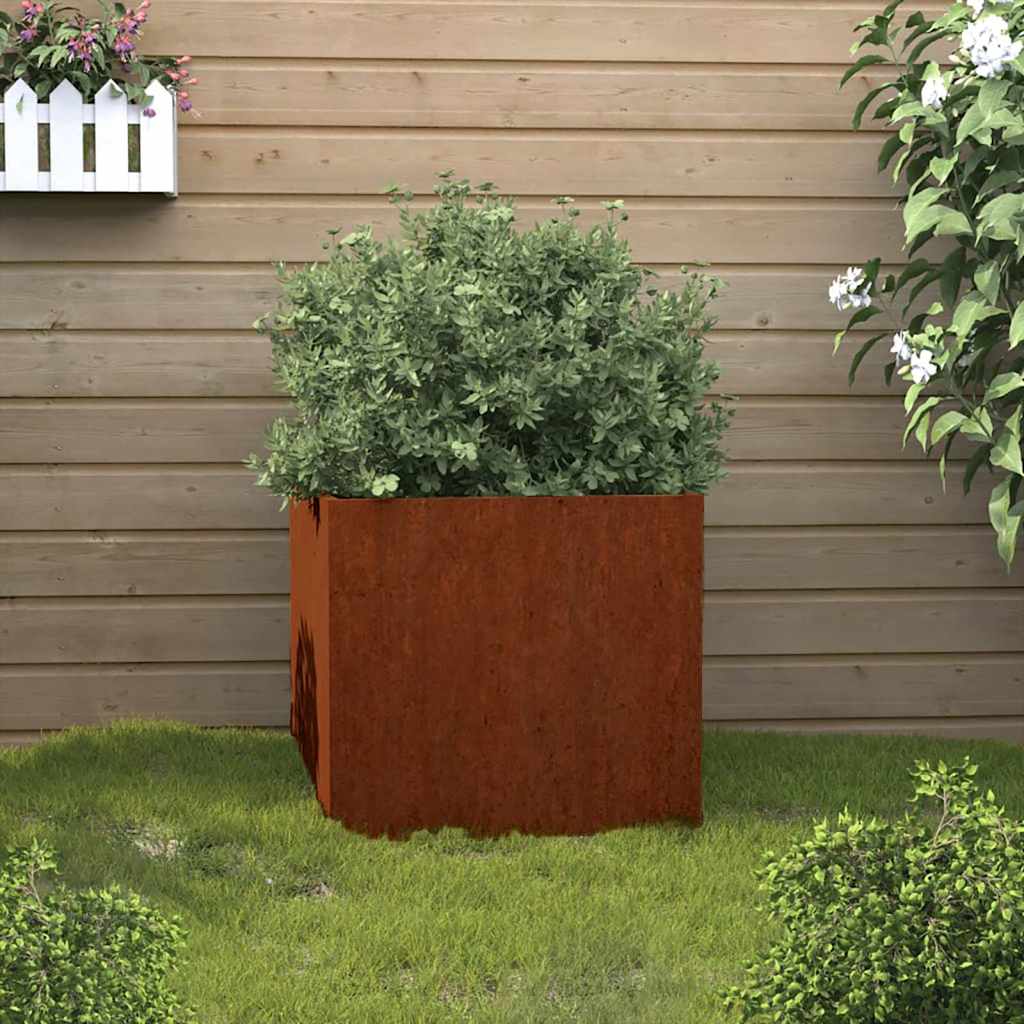 Vidaxl Sadzarka 32x30x29 cm Corten Steel