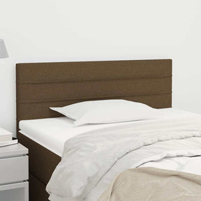 Vidaxl hoofdbord 80x5x78 88 cm stof donkerbruin