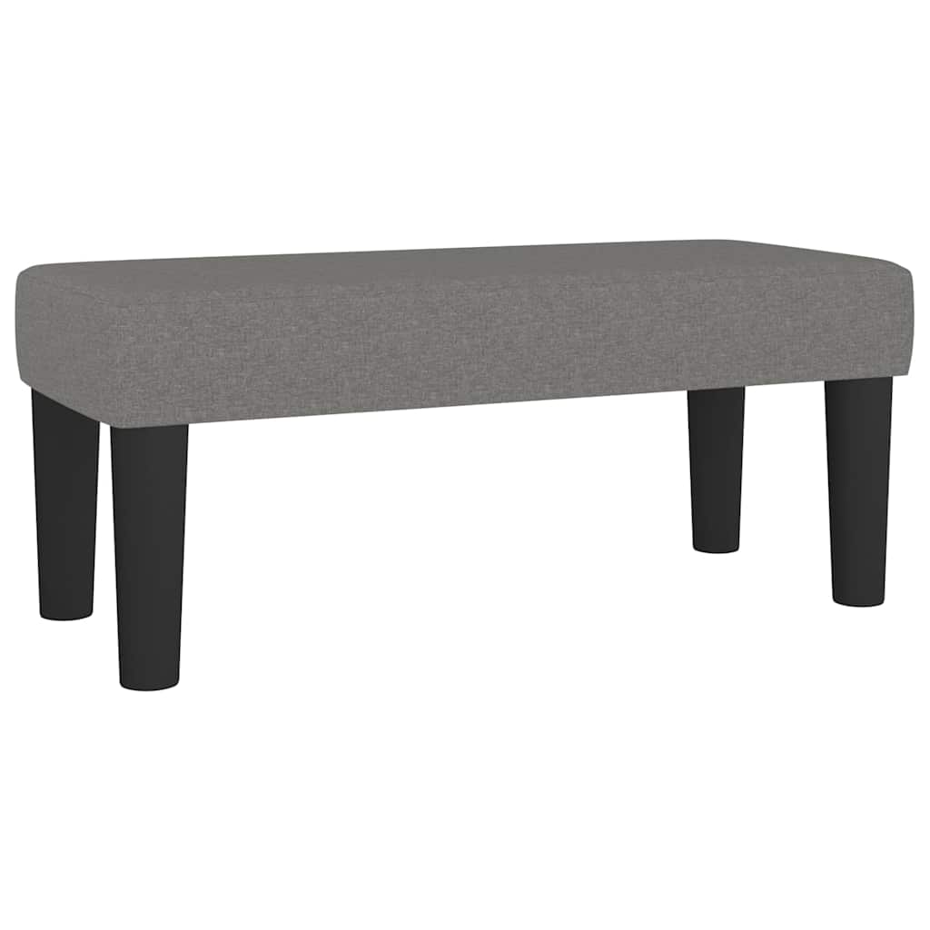 Vidaxl bankje 70x30x30 cm stof donkergrijs