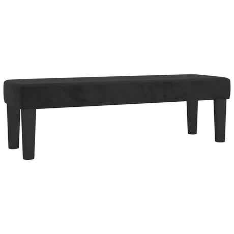 Vidaxl bankje 100x30x30 cm fluweel zwart