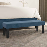 Vidaxl bankje 100x30x30 cm fluweel donkerblauw