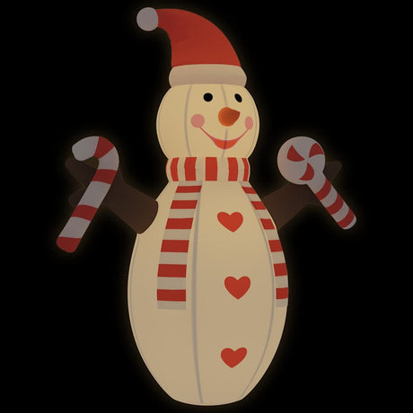 Vidaxl Snowman nadmuchiwa z diodami LED 630 cm