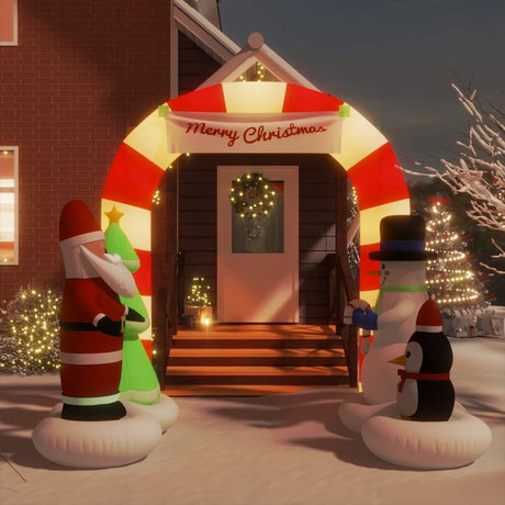 Vidaxl Christmas Arch nadmuchiwa z diodami diodami 260 cm