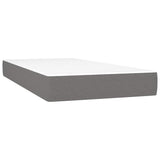 Vidaxl pocketveringmatras medium twin 100x190x20 cm stof donkergrijs