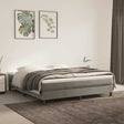 Vidaxl pocketveringmatras medium queen 152x203x20 cm fluweel lichtgrijs