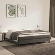 Vidaxl pocketveermatras medium queen 152x203x20 cm fluweel donkergrijs