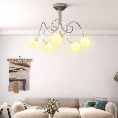 Lampa sufitowa vidaxl ze szklanymi kulkami około 5xg9