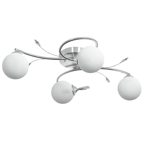 Lampa sufitowa vidaxl ze szklanymi kulkami około 4xg9