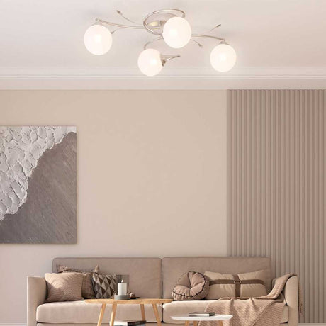 Lampa sufitowa vidaxl ze szklanymi kulkami około 4xg9