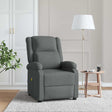 Vidaxl massagestoel stof donkergrijs