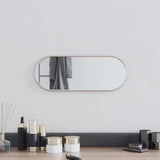 Lustro ścienne Vidaxx 40x15 cm owalne w kolorze srebrnym