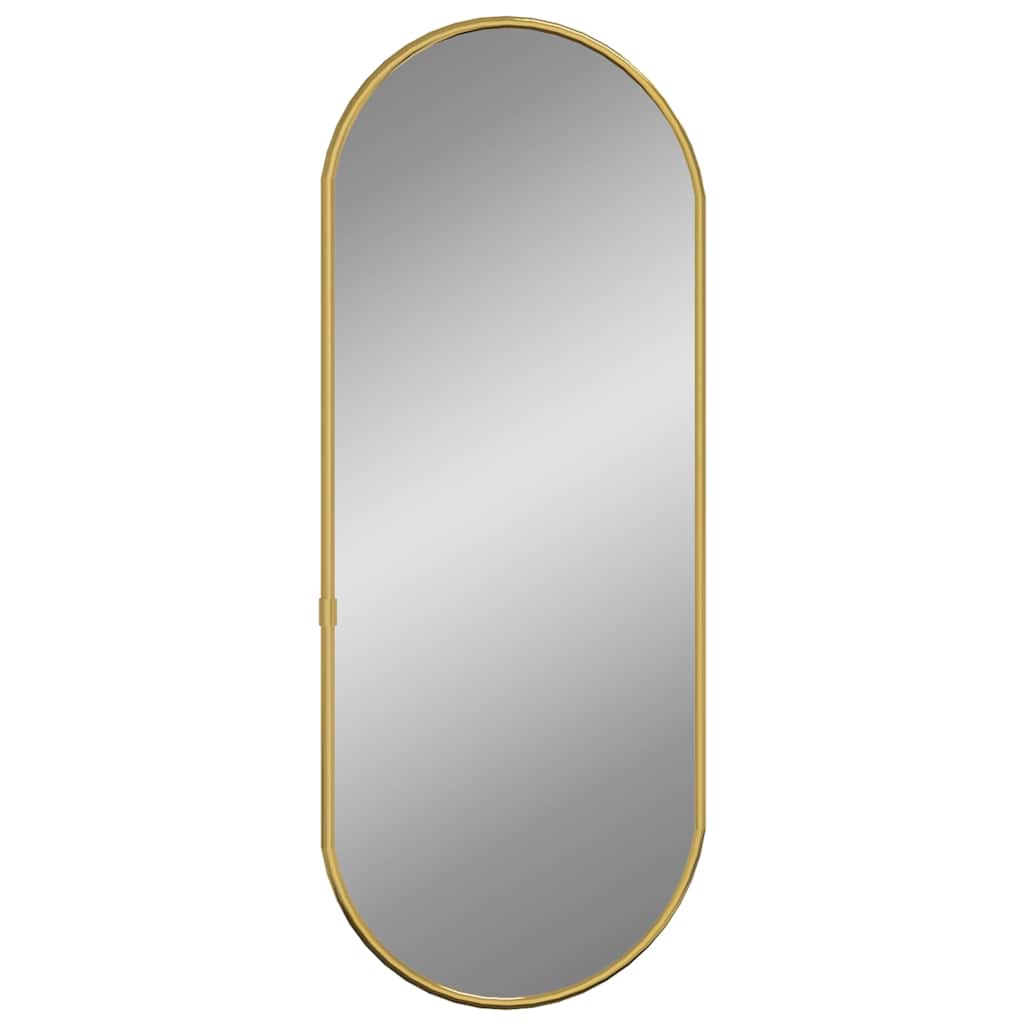 Vidaxl Wall Mirror 60x25 cm owalny złoty kolor