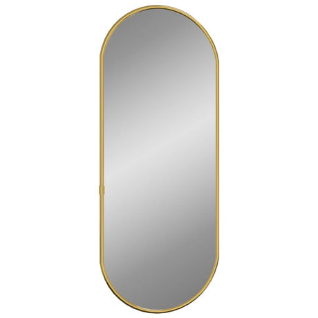 Vidaxl Wall Mirror 60x25 cm owalny złoty kolor